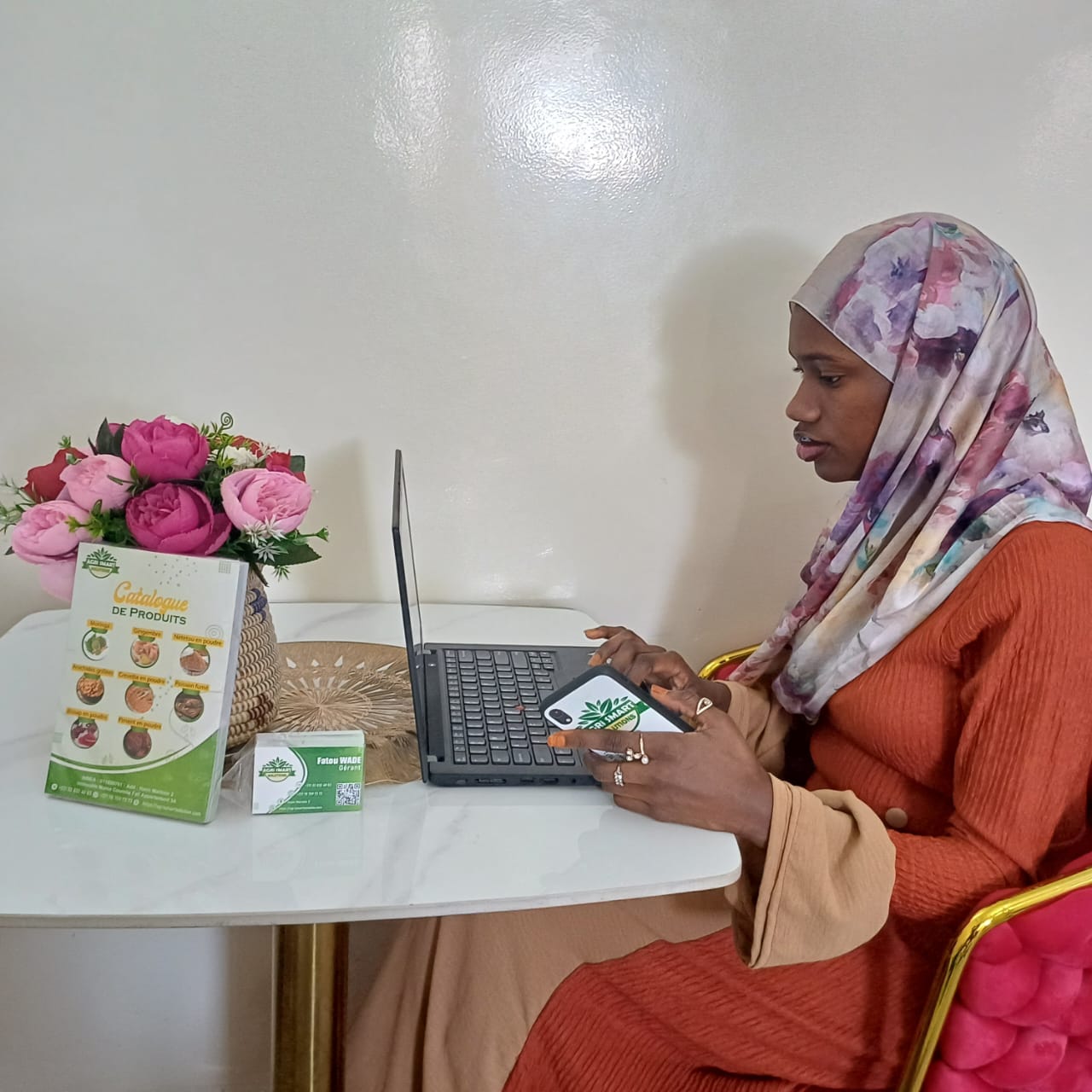 Portrait de Fatou Wade, entrepreneure sénégalaise
